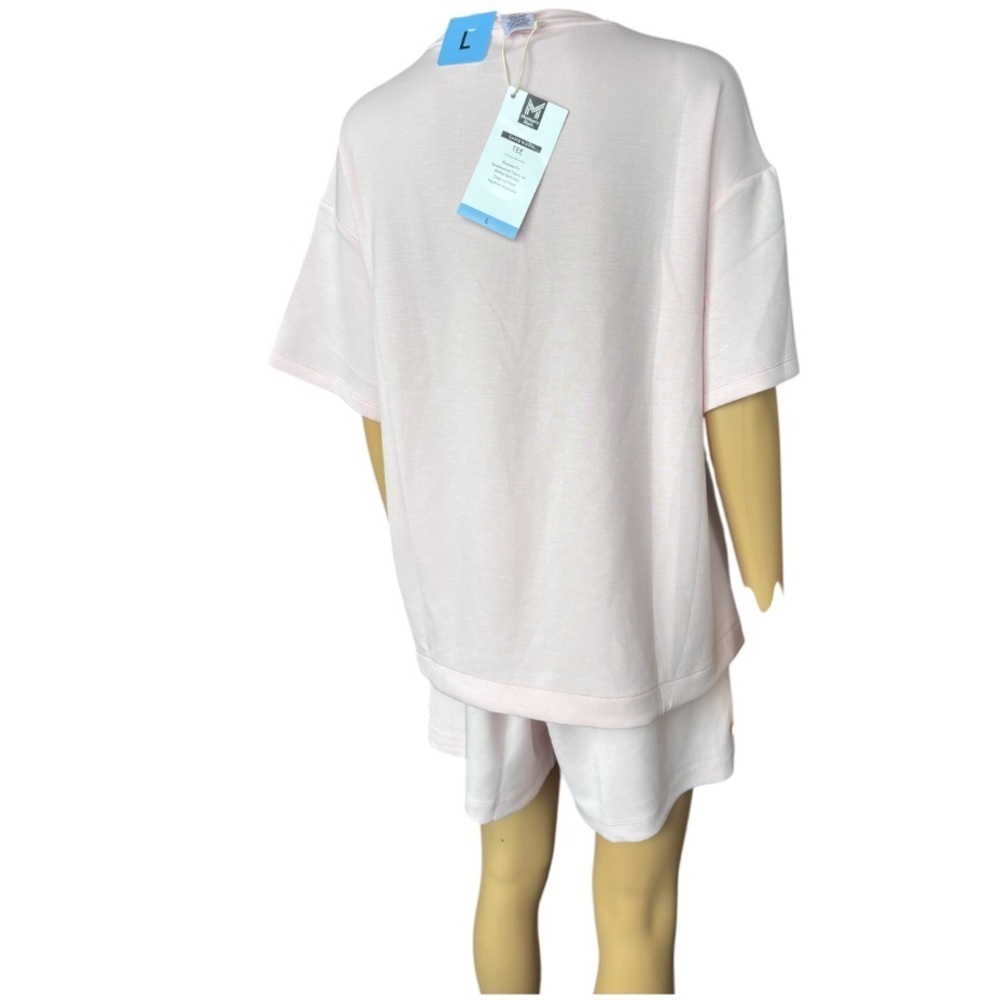 MEMBERS MARK WOMENS Short Sleeve Knit Pajama/Lounge Short Set/Pink/Pockets 😍 - Picture 6 of 6
